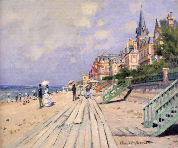  Claude Pintura - El paseo marítimo de Trouville Claude Monet